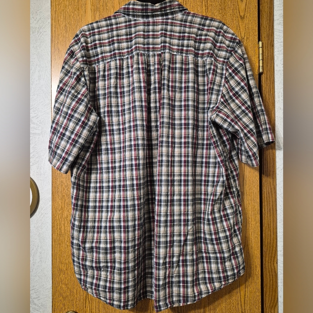 Covington Multicolor Plaid Button Down Shirt Xl - image 3